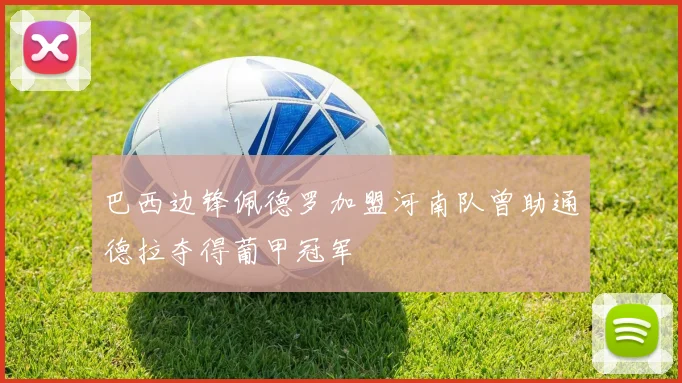 巴西边锋佩德罗加盟河南队曾助通德拉夺得葡甲冠军